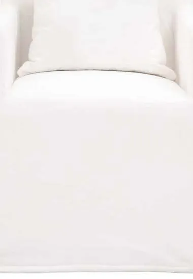 Essentials for Living 6665.LPPRL-C Shelter Slipcover Arm Chair with Casters in LiveSmart Peyton Pearl Essentials for Living 6665.LPPRL-C Shelter Slipcover Arm Chair with Casters in LiveSmart Peyton Pearl