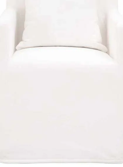 Essentials for Living 6665.LPPRL-C Shelter Slipcover Arm Chair with Casters in LiveSmart Peyton Pearl Essentials for Living 6665.LPPRL-C Shelter Slipcover Arm Chair with Casters in LiveSmart Peyton Pearl