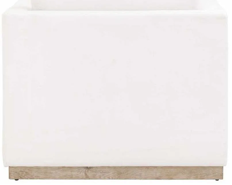 Essentials For Living 6607-1.LMIVO/NG Siena Plinth Base Sofa Chair in LiveSmart Machale Ivory Natural Gray Oak Essentials For Living 6607-1.LMIVO/NG Siena Plinth Base Sofa Chair in LiveSmart Machale Ivory Natural Gray Oak