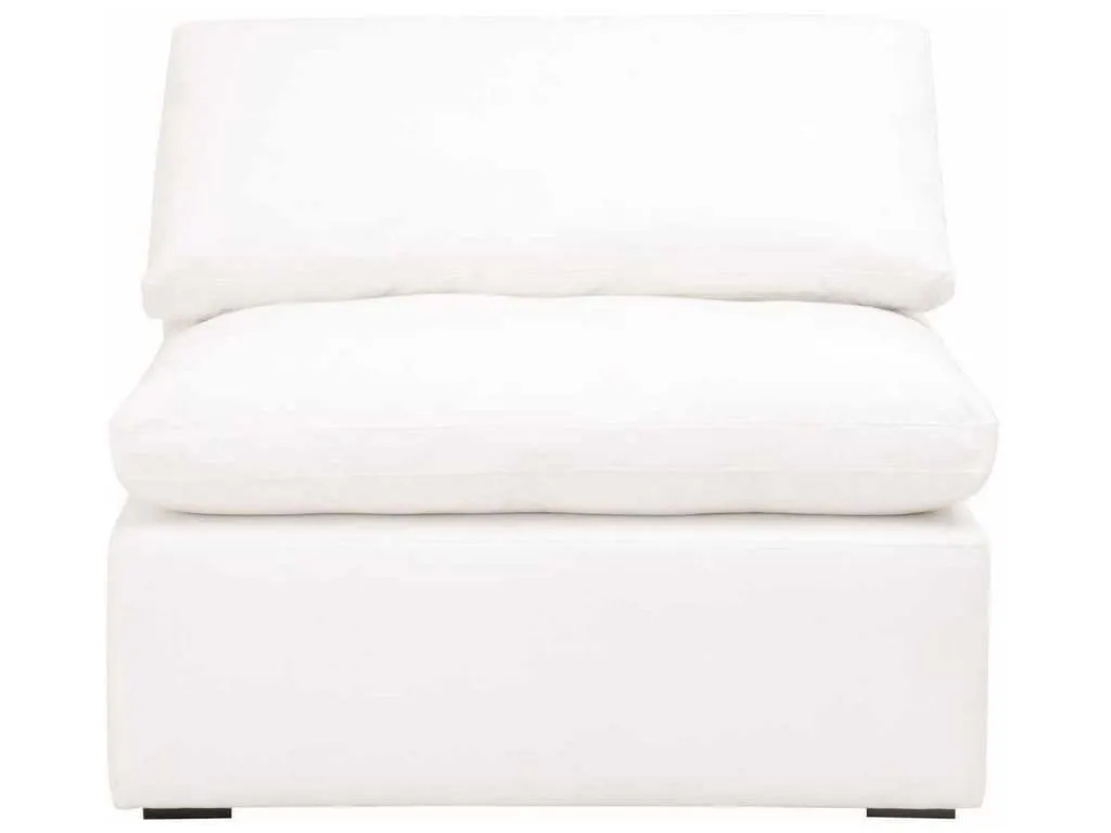 Essentials For Living 6610-1S.LPPRL  Sky Modular Armless Chair in LiveSmart Peyton Pearl Espresso