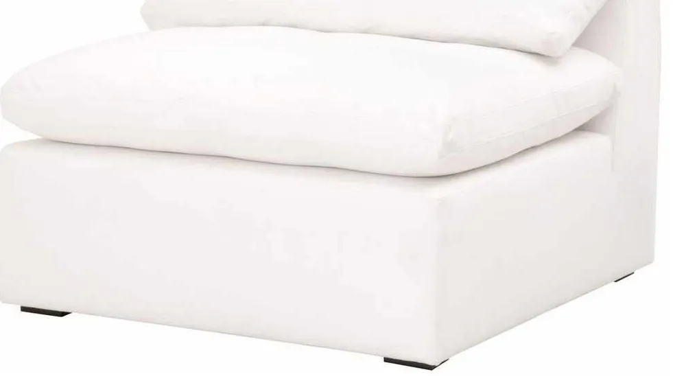 Essentials For Living 6610-1S.LPPRL Sky Modular Armless Chair in LiveSmart Peyton Pearl Espresso Essentials For Living 6610-1S.LPPRL Sky Modular Armless Chair in LiveSmart Peyton Pearl Espresso