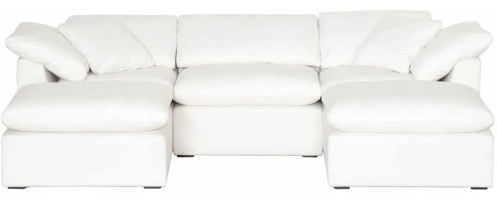 Essentials For Living 6610-1S.LPPRL Sky Modular Armless Chair in LiveSmart Peyton Pearl Espresso Essentials For Living 6610-1S.LPPRL Sky Modular Armless Chair in LiveSmart Peyton Pearl Espresso