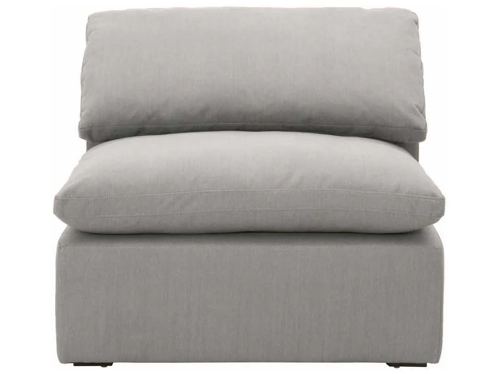 Essentials For Living 6610-1S.LPSLA  Sky Modular Armless Chair in LiveSmart Peyton Slate Espresso