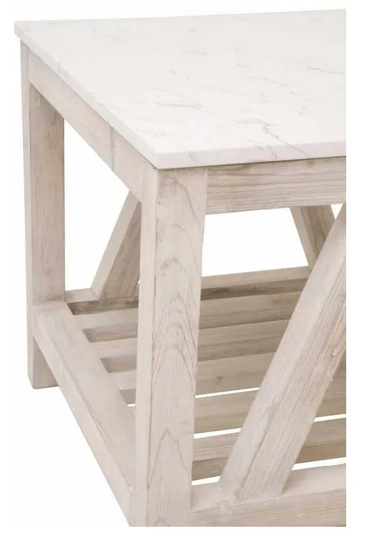 Essentials For Living 8020.WW-PNE/WHTQ Spruce End Table in White Wash Pine White Quartz Essentials For Living 8020.WW-PNE/WHTQ Spruce End Table in White Wash Pine White Quartz