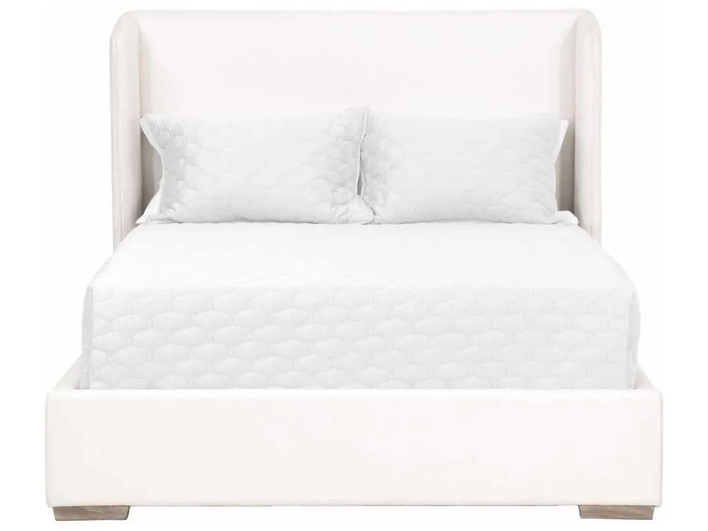 Essentials For Living 7126-3.LPPRL/NG  Stewart Standard King Bed in LiveSmart Peyton Pearl Natural Gray Oak
