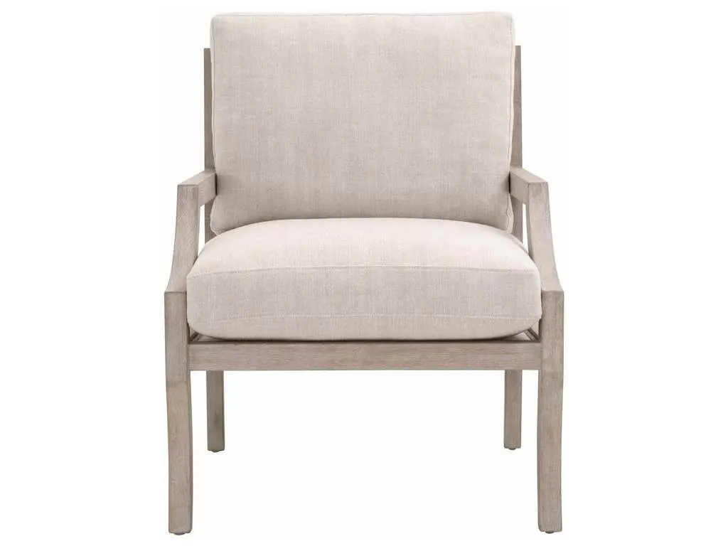 Essentials for Living 6655.BISQ/NGBE  Stratton Club Chair in Bisque Natural Gray Beech