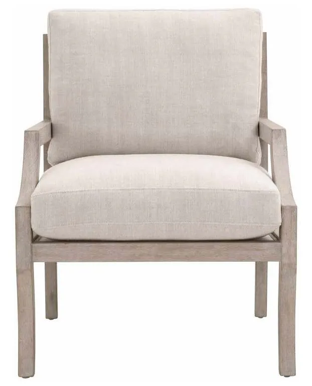 Essentials for Living 6655.BISQ/NGBE Stratton Club Chair in Bisque Natural Gray Beech Essentials for Living 6655.BISQ/NGBE Stratton Club Chair in Bisque Natural Gray Beech