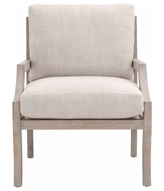 Essentials for Living 6655.BISQ/NGBE Stratton Club Chair in Bisque Natural Gray Beech Essentials for Living 6655.BISQ/NGBE Stratton Club Chair in Bisque Natural Gray Beech