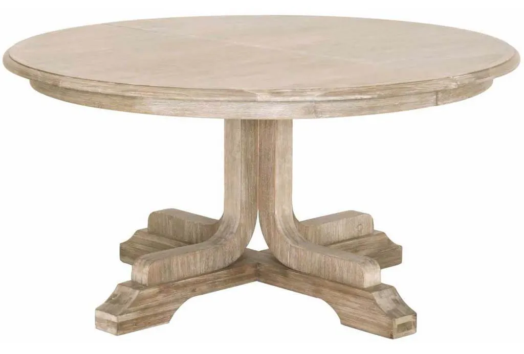 Essentials For Living 6128.NG Torrey 60 inch Round Extension Dining Table in Natural Gray Acacia Essentials For Living 6128.NG Torrey 60 inch Round Extension Dining Table in Natural Gray Acacia