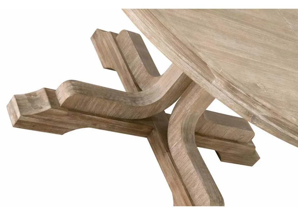 Essentials For Living 6128.NG Torrey 60 inch Round Extension Dining Table in Natural Gray Acacia Essentials For Living 6128.NG Torrey 60 inch Round Extension Dining Table in Natural Gray Acacia