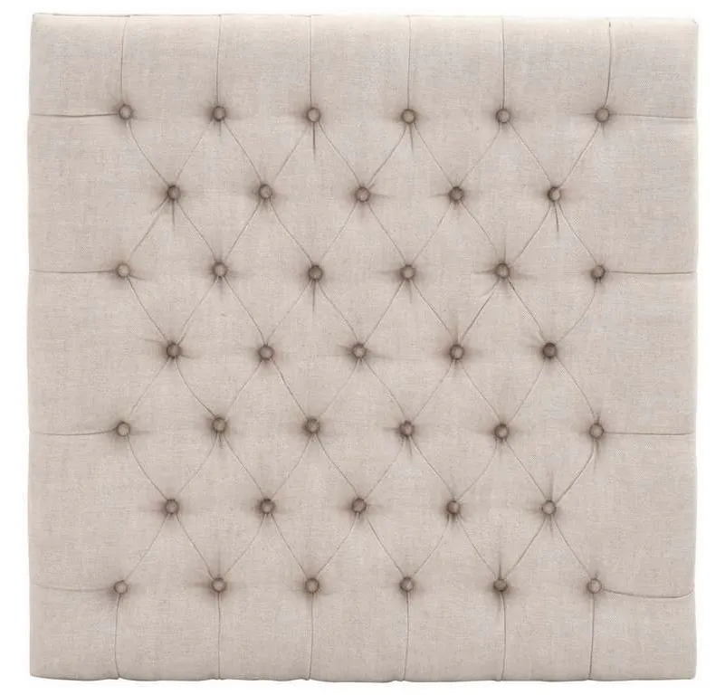 Essentials for Living 6429UP.BIS-BT/NG Townsend Tufted Upholstered Coffee Table in Performance Bisque French Linen Natural Gray Ash Essentials for Living 6429UP.BIS-BT/NG Townsend Tufted Upholstered Coffee Table in Performance Bisque French Linen Natural Gray Ash