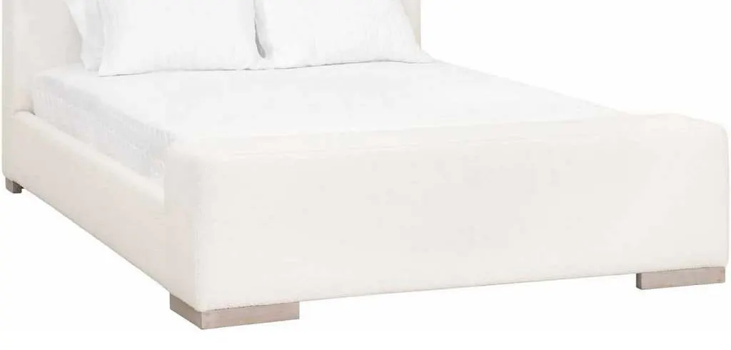Essentials for Living 7129-3.BOU-SNO/NG Warren Standard King Bed in Performance Boucle Snow Natural Gray Oak Essentials for Living 7129-3.BOU-SNO/NG Warren Standard King Bed in Performance Boucle Snow Natural Gray Oak