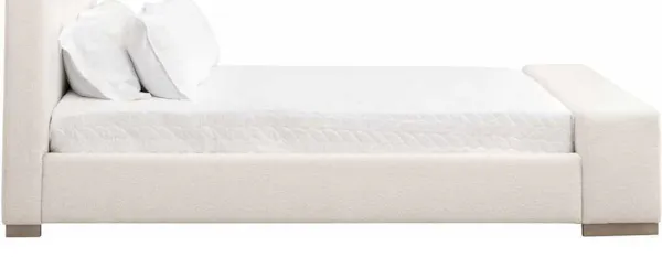 Essentials for Living 7129-1.BOU-SNO/NG Warren Queen Bed in Performance Boucle Snow Natural Gray Oak Essentials for Living 7129-1.BOU-SNO/NG Warren Queen Bed in Performance Boucle Snow Natural Gray Oak