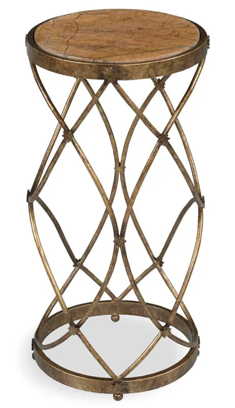 Fairfield 8014-88 Belfort Marble Top Drink Table Fairfield 8014-88 Belfort Marble Top Drink Table