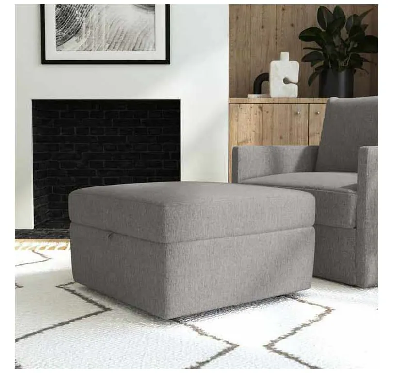 Flexsteel 9022092S31302 Flex Ottoman with Storage Pebble Flexsteel 9022092S31302 Flex Ottoman with Storage Pebble