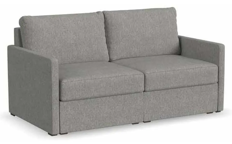 Flexsteel 902220N31302 Flex Loveseat with Narrow Arm Pebble Flexsteel 902220N31302 Flex Loveseat with Narrow Arm Pebble