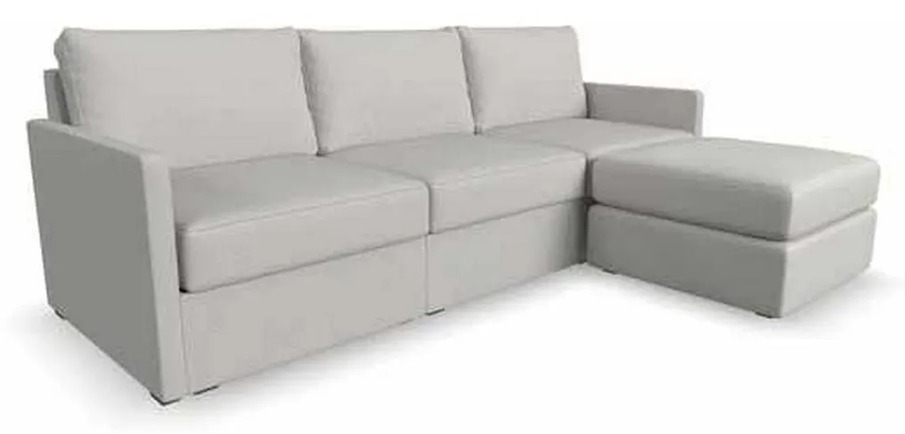 Flexsteel 902231N931301 Flex Sofa with Narrow Arm and Ottoman Frost Flexsteel 902231N931301 Flex Sofa with Narrow Arm and Ottoman Frost