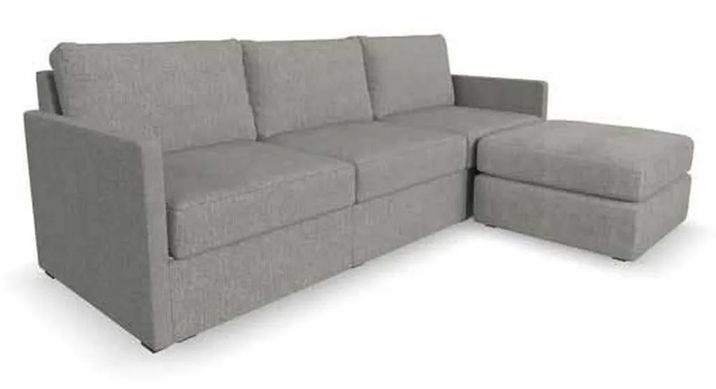 Flexsteel 902231N931302 Flex Sofa with Narrow Arm and Ottoman Flexsteel 902231N931302 Flex Sofa with Narrow Arm and Ottoman