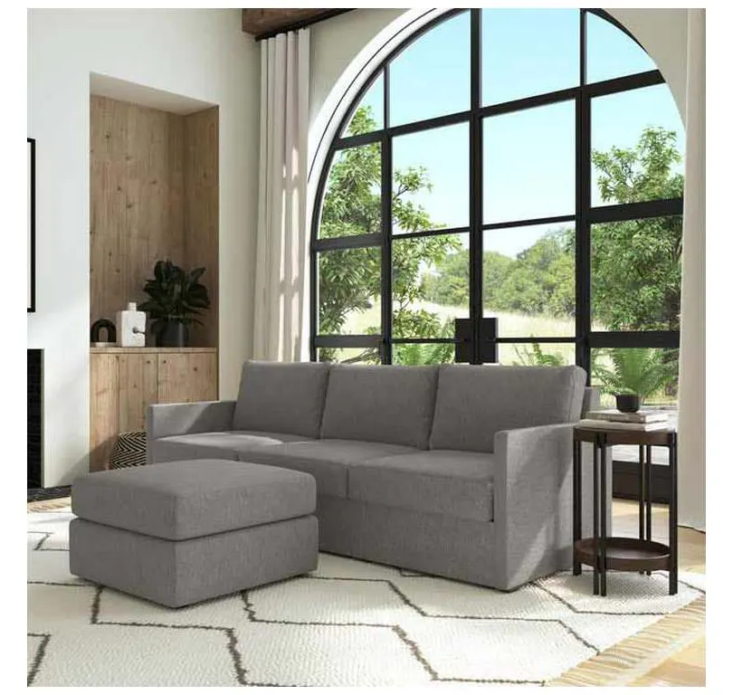 Flexsteel 902231N931302 Flex Sofa with Narrow Arm and Ottoman Flexsteel 902231N931302 Flex Sofa with Narrow Arm and Ottoman