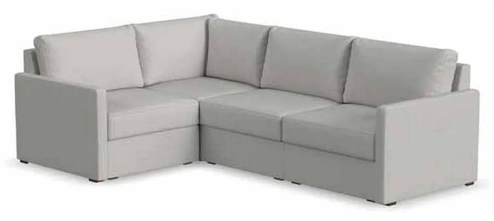 Flexsteel 90224NSEC31301 Flex 4 Seat Sectional with Narrow Arm Frost Flexsteel 90224NSEC31301 Flex 4 Seat Sectional with Narrow Arm Frost