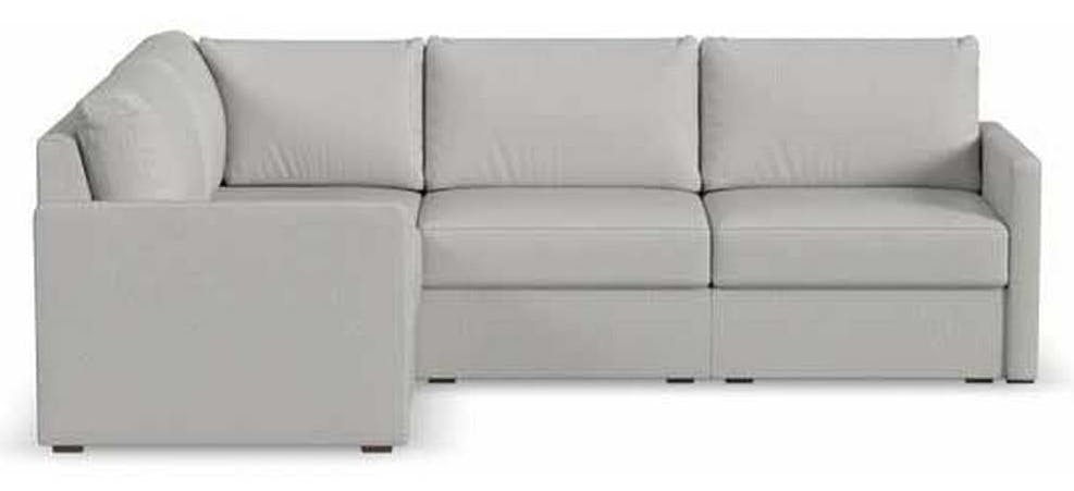Flexsteel 90224NSEC31301 Flex 4 Seat Sectional with Narrow Arm Frost Flexsteel 90224NSEC31301 Flex 4 Seat Sectional with Narrow Arm Frost