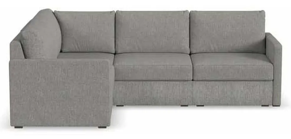 Flexsteel 90224NSEC31302 Flex 4 Seat Sectional with Narrow Arm Pebble Flexsteel 90224NSEC31302 Flex 4 Seat Sectional with Narrow Arm Pebble