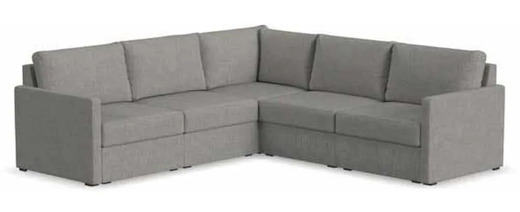 Flexsteel 90225NSEC31302 Flex 5 Seat Sectional with Narrow Arm Pebble Flexsteel 90225NSEC31302 Flex 5 Seat Sectional with Narrow Arm Pebble