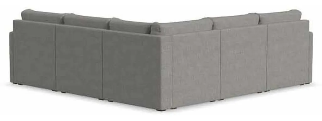 Flexsteel 90225NSEC31302 Flex 5 Seat Sectional with Narrow Arm Pebble Flexsteel 90225NSEC31302 Flex 5 Seat Sectional with Narrow Arm Pebble