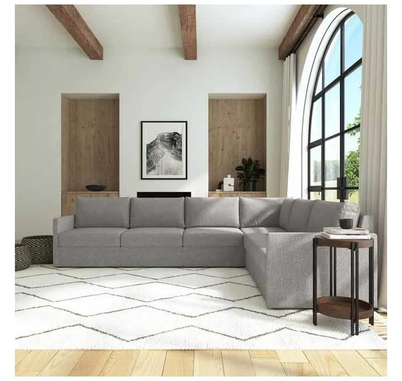 Flexsteel 90226NSEC31302 Flex 6 Seat Sectional with Narrow Arm Pebble Flexsteel 90226NSEC31302 Flex 6 Seat Sectional with Narrow Arm Pebble