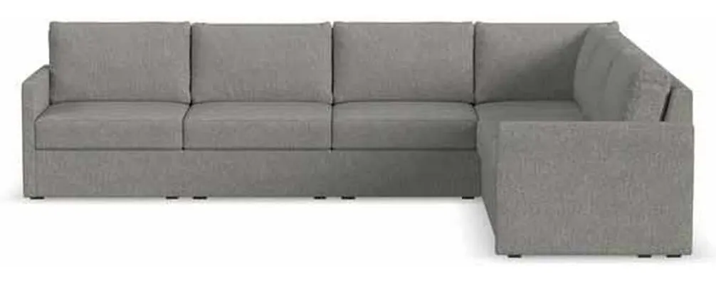 Flexsteel 90226NSEC31302 Flex 6 Seat Sectional with Narrow Arm Pebble Flexsteel 90226NSEC31302 Flex 6 Seat Sectional with Narrow Arm Pebble