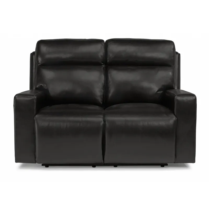 Flexsteel 1181-60PH Niko Leather Power Reclining Loveseat with Power Headrests