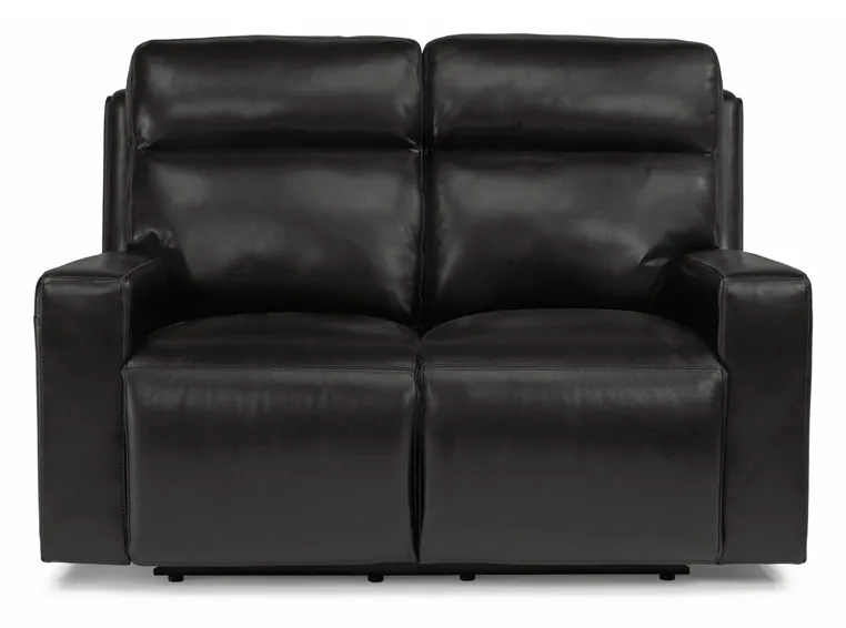 Flexsteel 1181-60PH Niko Leather Power Reclining Loveseat with Power Headrests Flexsteel 1181-60PH Niko Leather Power Reclining Loveseat with Power Headrests