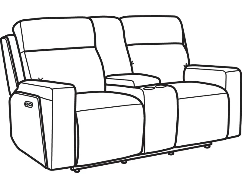 Flexsteel 1181-64PH Niko Leather Power Reclining Loveseat with Console and Power Headrests Flexsteel 1181-64PH Niko Leather Power Reclining Loveseat with Console and Power Headrests