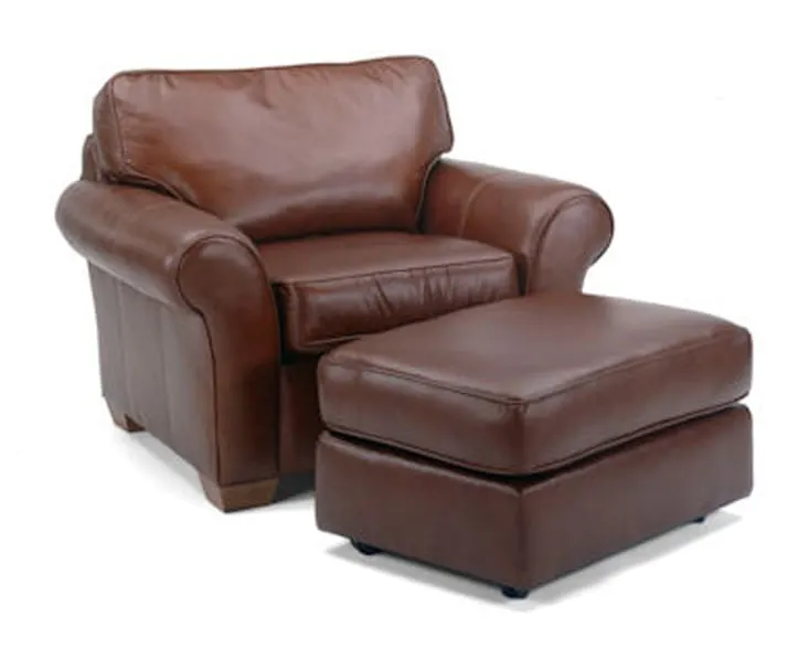 Flexsteel 3305-10-08 Vail Chair and Ottoman Flexsteel 3305-10-08 Vail Chair and Ottoman