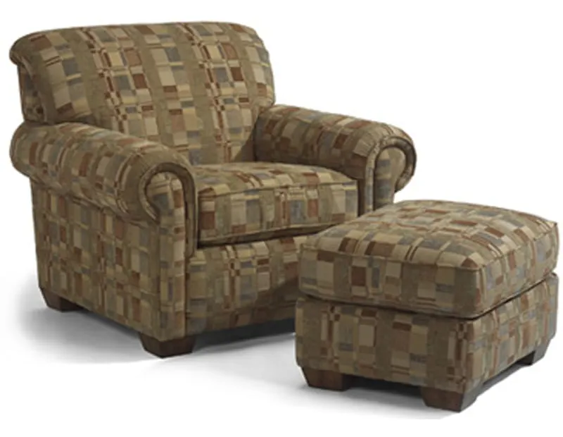 Flexsteel 5988-10-08 Main Street Chair and Ottoman Flexsteel 5988-10-08 Main Street Chair and Ottoman