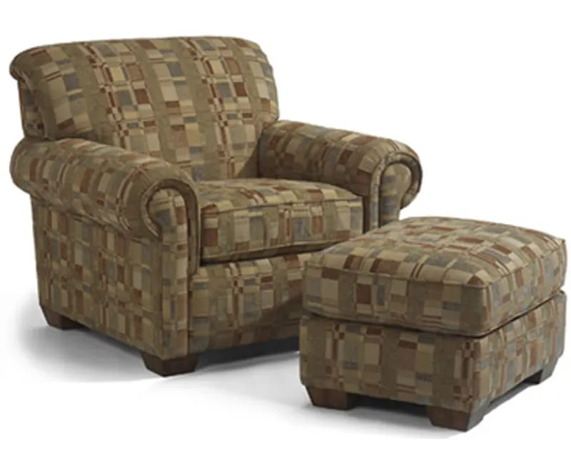 Flexsteel 5988-10-08 Main Street Chair and Ottoman Flexsteel 5988-10-08 Main Street Chair and Ottoman