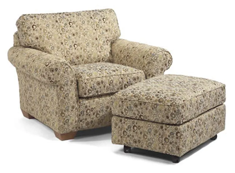 Flexsteel 7305-10-08 Vail Chair and Ottoman Flexsteel 7305-10-08 Vail Chair and Ottoman