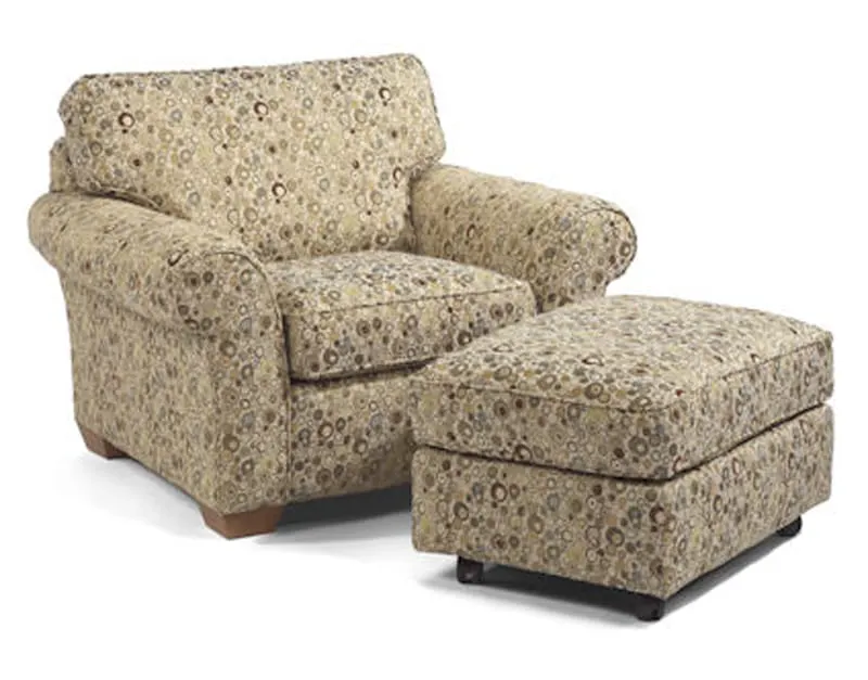 Flexsteel 7305-10-08 Vail Chair and Ottoman Flexsteel 7305-10-08 Vail Chair and Ottoman
