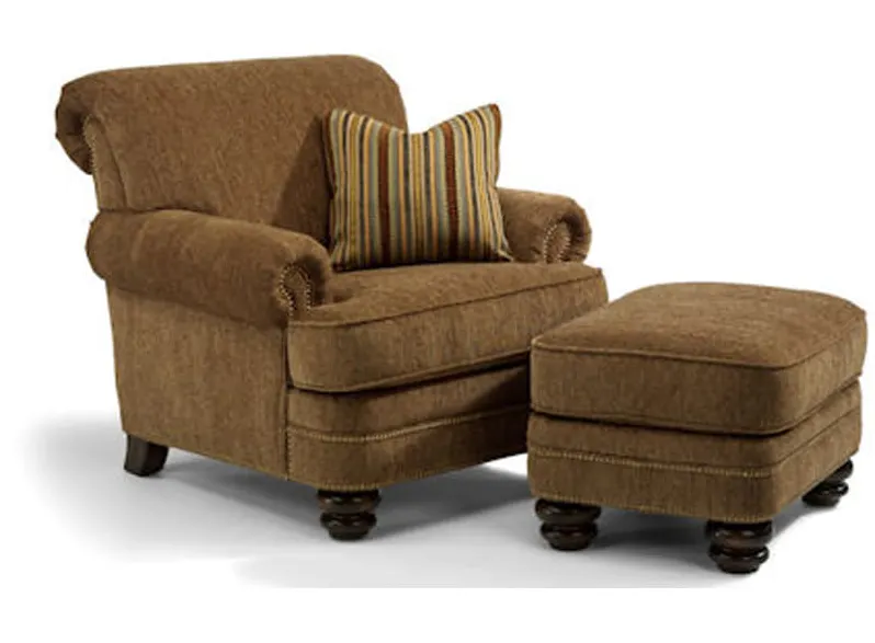 Flexsteel 7791-10-08 Bay Bridge Chair and Ottoman Flexsteel 7791-10-08 Bay Bridge Chair and Ottoman