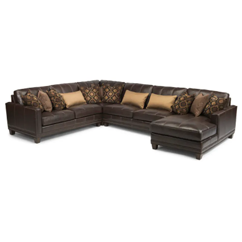 Flexsteel 1373-Sect Port Royal Leather Sectional