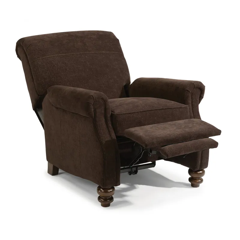 Flexsteel B3790-503 Bay Bridge Leather High leg Recliner without Nailhead Trim