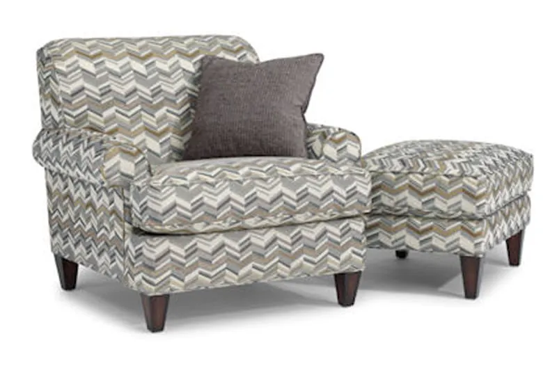 Flexsteel 5654-10-08 Venture Chair and Ottoman Flexsteel 5654-10-08 Venture Chair and Ottoman