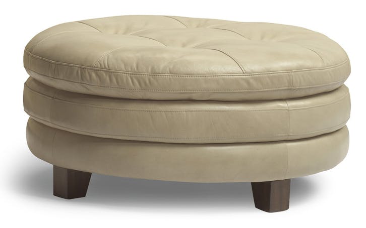 Flexsteel 1644-094 South Leather Round Cocktail Ottoman Flexsteel 1644-094 South Leather Round Cocktail Ottoman