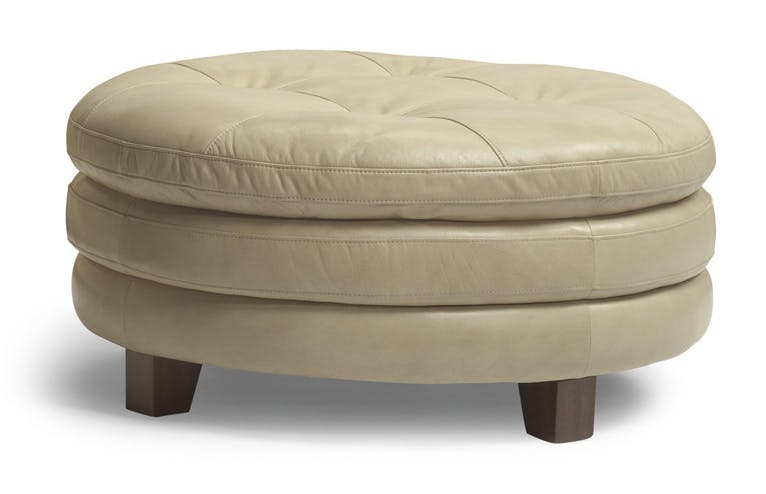 Flexsteel 1644-094 South Leather Round Cocktail Ottoman Flexsteel 1644-094 South Leather Round Cocktail Ottoman