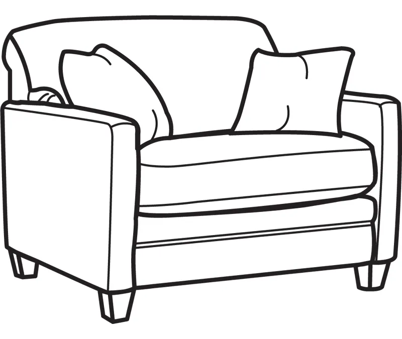Flexsteel 5552-41 Serendipity Fabric Twin Sleeper Chair Flexsteel 5552-41 Serendipity Fabric Twin Sleeper Chair