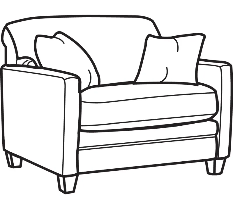 Flexsteel 5552-41 Serendipity Fabric Twin Sleeper Chair Flexsteel 5552-41 Serendipity Fabric Twin Sleeper Chair