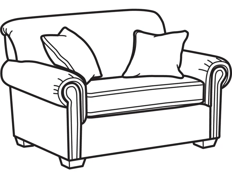 Flexsteel 5988-41 Main Fabric Twin Sleeper Flexsteel 5988-41 Main Fabric Twin Sleeper
