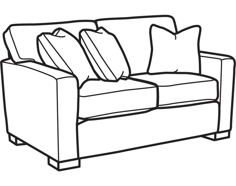 Flexsteel 7399-20 Bryant Fabric Loveseat Flexsteel 7399-20 Bryant Fabric Loveseat