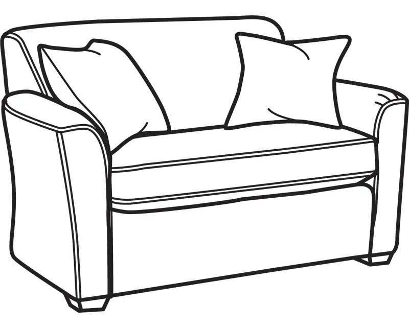 Flexsteel 5936-41 Lakewood Fabric Twin Sleeper Flexsteel 5936-41 Lakewood Fabric Twin Sleeper