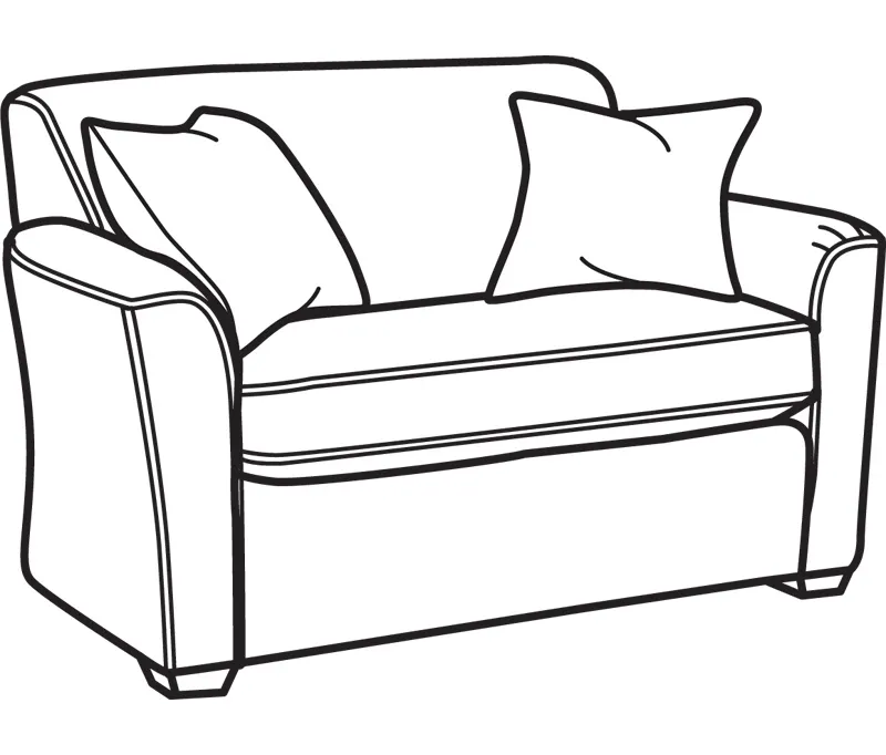 Flexsteel 5936-41 Lakewood Fabric Twin Sleeper Flexsteel 5936-41 Lakewood Fabric Twin Sleeper
